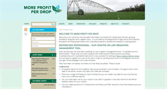 Desktop Screenshot of moreprofitperdrop.com.au